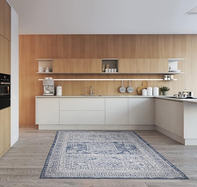 Keen Home Design Terrace Outdoor Area Rug - 6x9 Washable Indoor/Outdoor Rug for Patio, Kitchen, Balcony, Beach, Garden, Deck and Porch, Size: 6'x8'10"