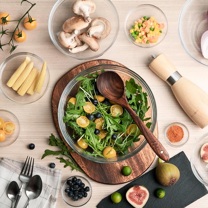 Sweejar 4 inch Small Glass Bowls Set, 7 oz Prep Bowls for Cooking, Small Bowls for Kitchen, Dessert Bowls for Ice Cream, 9 pack