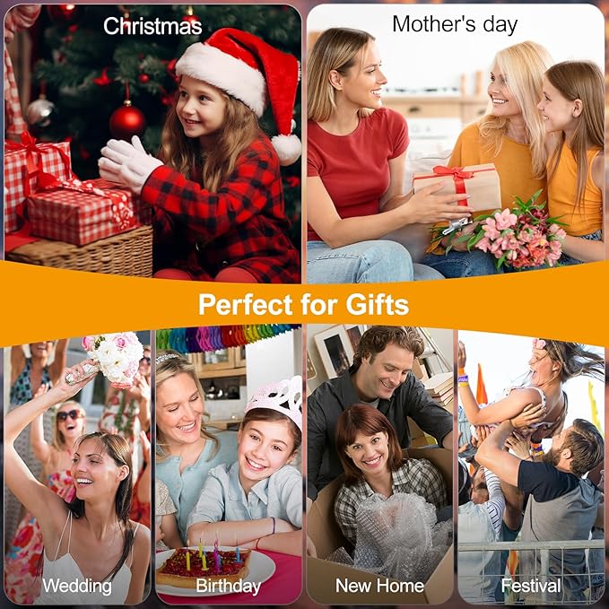 Candle Warmer Lamp with Timer Dimmable - Height Adjustable Candle Warmer for Jar Candles - Birthday Gifts for Women Mom - House Warming Gifts New Home Decor (Wood Base Clear Shade)