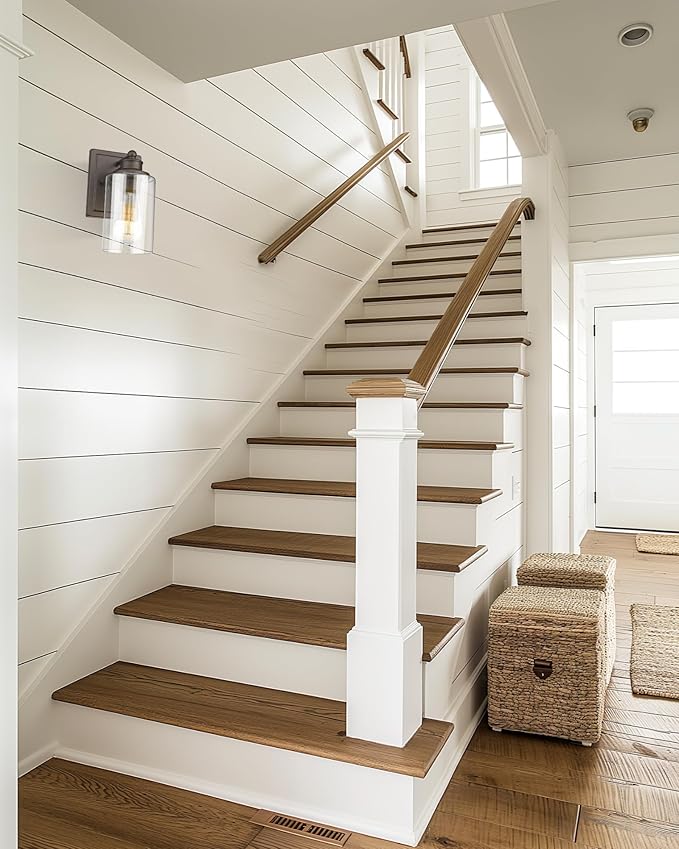 Bathroom Vanity Light, HWH 1 Light Wall Sconce Lamp Over Mirror, Farmhouse Wall Vanity Lighting in Oil-Rubbed Bronze Finish, 5HLT63B ORB