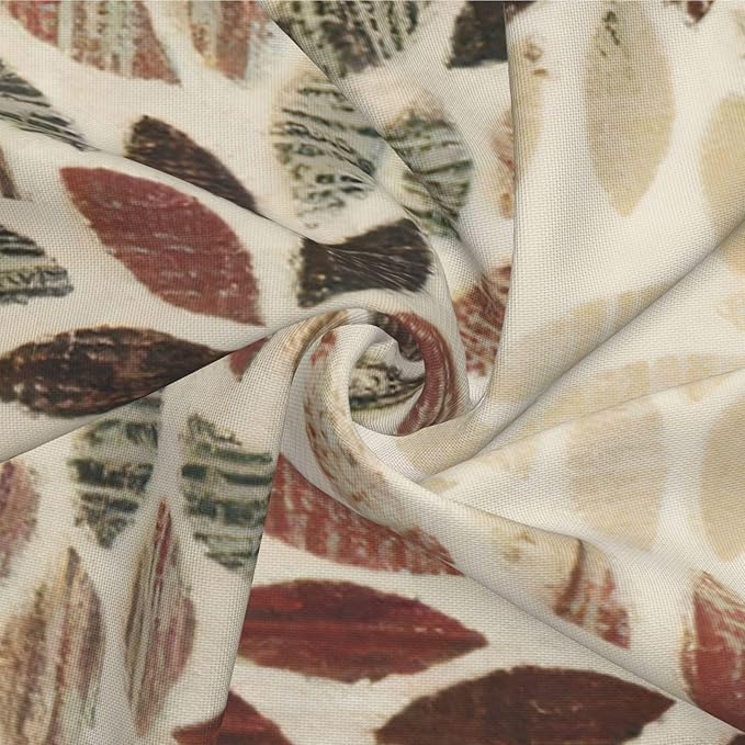 Burgundy Red Brown Pillow Covers 16x16 Inch Set of 2 Summer Rust Geometric Flower Outdoor Decorative Throw Pillows Farmhouse Dahlia Pillow Case Linen Square Cushion Cover for Home Sofa Bedroom