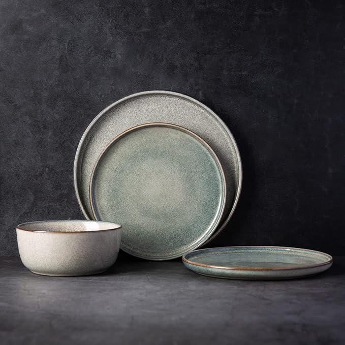 AmorArc Cereal Bowls Set of 6 for Kitchen, 26oz Stoneware Soup Bowls Set for Cereal Soup, Modern Kitchen Bowls for Meal, Dishwasher &Microwave Safe, Reactive Glaze