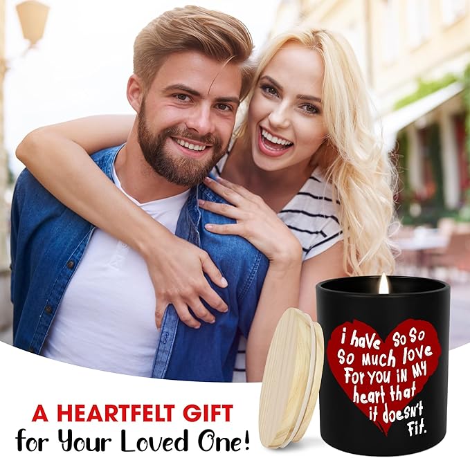 OASSIE Anniversary Wedding Gifts for Him - Long Lasting Vanilla Lavender Candles 10 oz - Birthday Gifts for Couple Him Her Boyfriend Girlfriend Husband Wife, Birthday Presents for Men Women