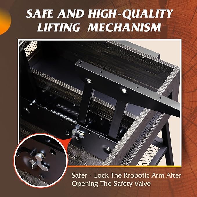 WLIVE Lift Top Coffee Table, 3 in 1 with Hidden Compartment, Multi-Function Coffee Table Converts to Dining Table for Living Room,Charcoal Black