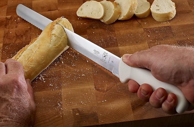 Mercer Culinary Ultimate White 12" Wavy Edge Slicer Knife