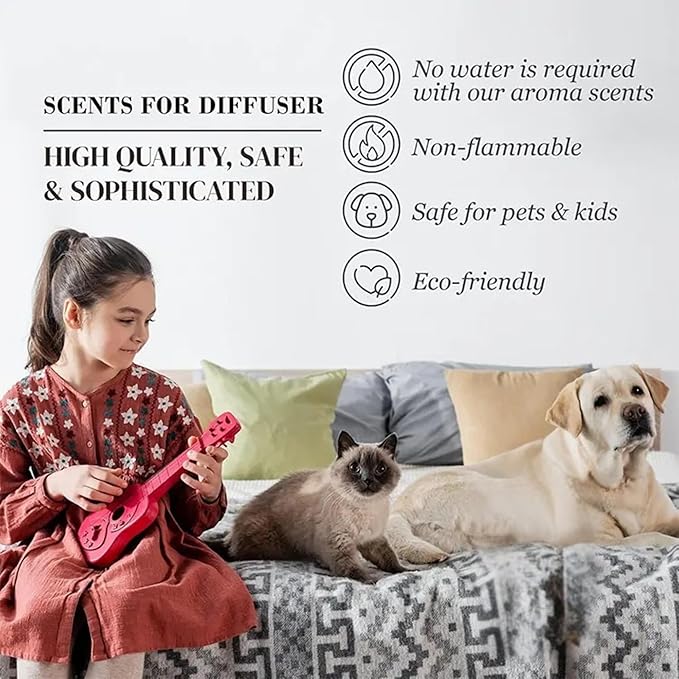 Hotel Scents Diffuser Oil Baccarat Rouge 540 120ml - Saffron, Jasmine, Oakmoss - HVAC scents Inspired by The Baccarat Rouge - Essential Oils for Ultrasonic Diffuser - Luxury Diffuser Oil Refill