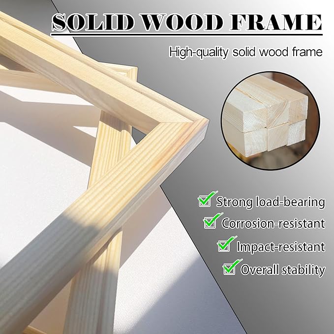 HKDGOKA Blue Abstract Wall Art, Graffiti Ink Gradient Living Room Canvas Artwork White Gold Large Wall Picture Modern Office Paintings for Kitchen Dining Room Bedroom Wall Decor 24x48 IN