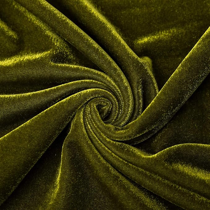 Velvet Throw Pillow Cover Soft Decorative Luxurious Solid Square Cushion Case for Sofa Couch Bedroom Farmhouse,Pack of 2, 18 x 18 Inches, Olive Green