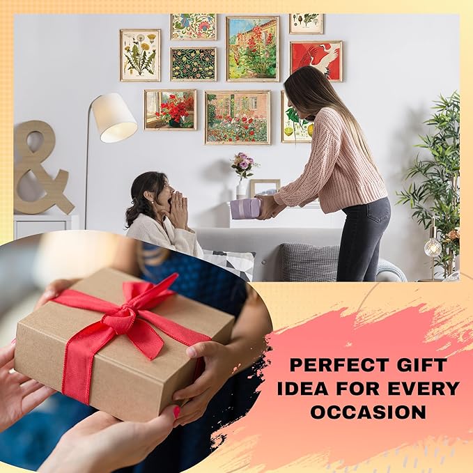 365DoRoTeYa Colorful Maximalist Wall Art – Funky Posters for Bedroom, Living Room, Kitchen & Office, Eclectic Home Aesthetic 9 Pcs (Unframed)