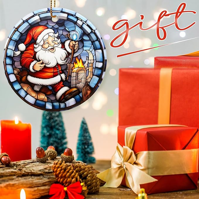 Christmas Ornament, Santa Claus Ornament, Christmas Decorations for Tree, Heirloom Keepsake, Gift Idea