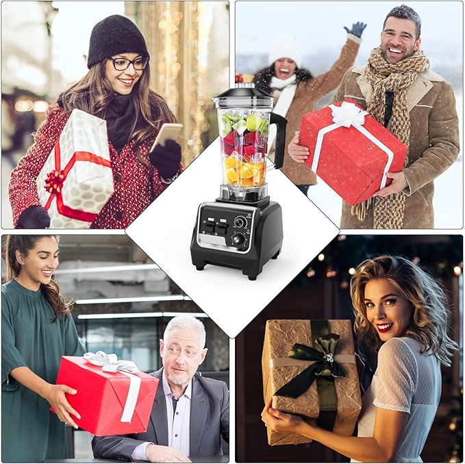 Professional Blenders for Kitchen, 2L Large Capacity Smoothie Blender, 2200W High Power Home and Commercial Countertop Blender, 68oz BPA Free Blender for Shakes and Smoothies with Timer, Crushing Ice