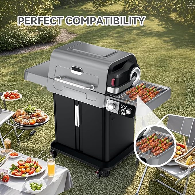 Silicone Griddle Tools Mat for Ninja FlexFlame, Heat Resistant Grill Mat & Spatula Rest, BBQ Side Shelf Drip Pad & Utensil Holder, Griddle Accessories for Kitchen Countertop & Outdoor Grill