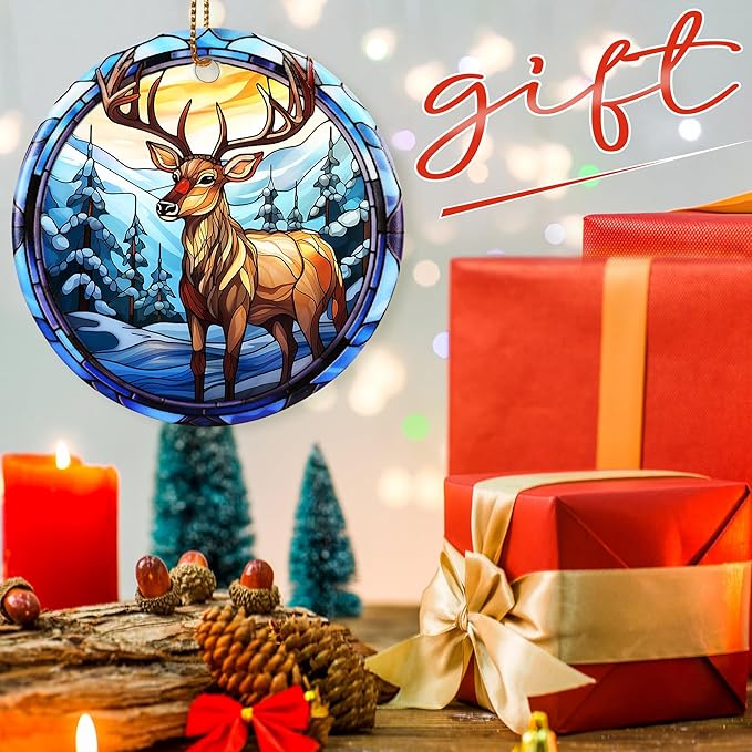 Christmas Ornament, Elk Ornament, Christmas Decorations for Tree, Heirloom Keepsake, Gift Idea