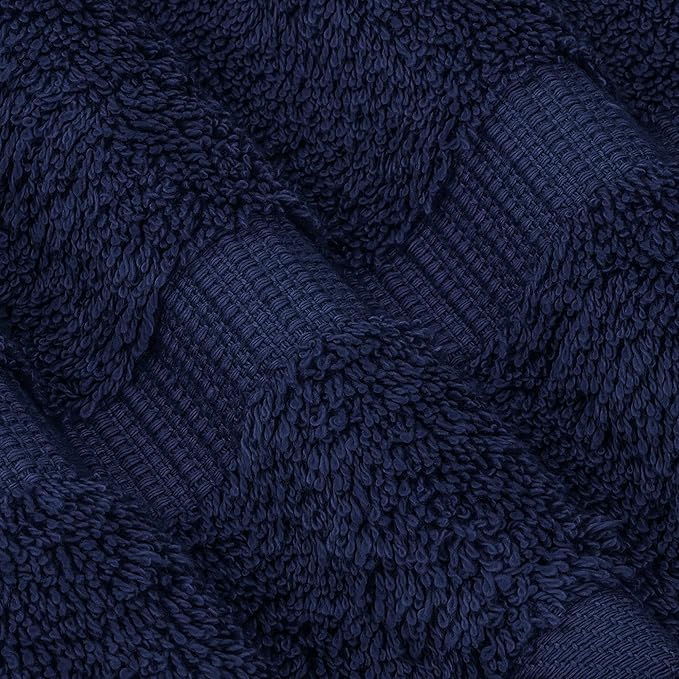Chakir Turkish Linens 100% Cotton Premium Turkish Towels for Bathroom | 30'' x 60'' Large Bath Towels (4 Piece, Navy)