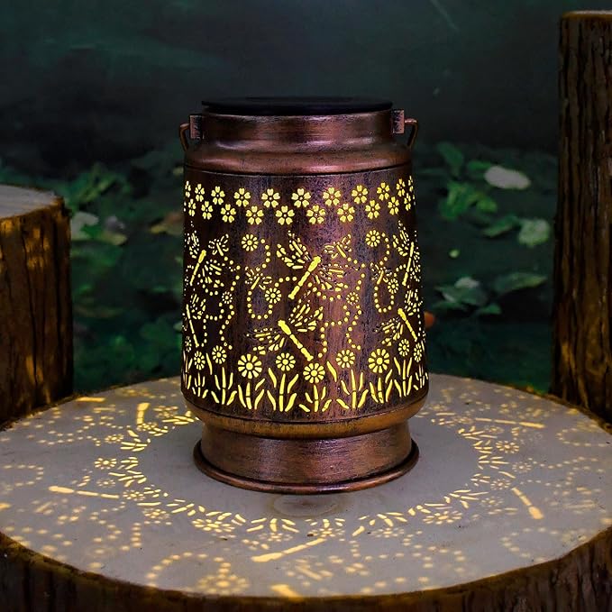 Styleonme Dragonfly Lover Solar Light, Mother's Day Lantern Gift for Mom Grandma Women Sister, Hanging Image Dragonflys Lanterns, Yard Corridor Garden Decor, Thanksgiving Day, Birthday Gifts