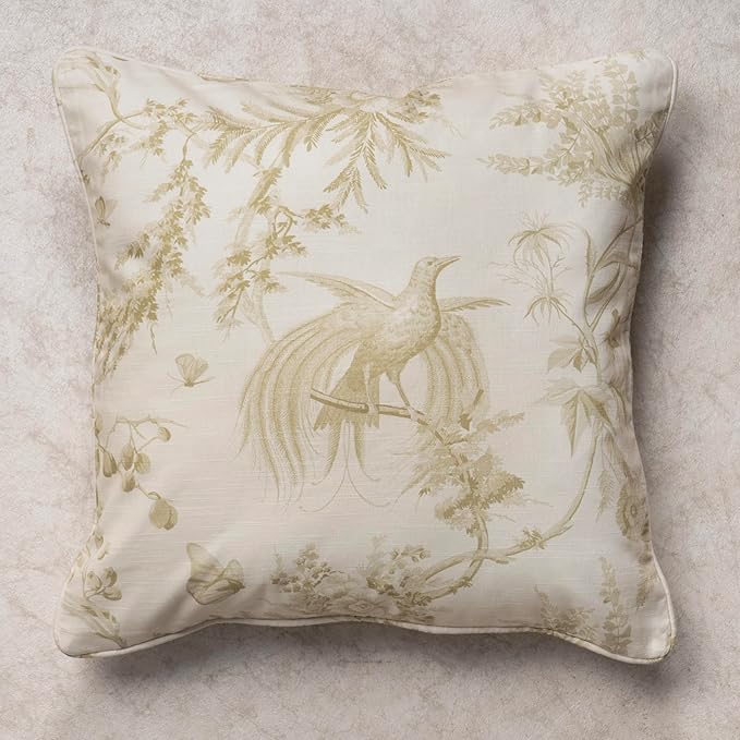 Maison d' Hermine Decorative Pillow Covers 18 x 18 Inch Square 100% Cotton Throw Pillow Covers with Invisible Zipper Cushion Case for Living Room Couch, Chair, Sofas, Bedroom, Home (Paradise - Sage)