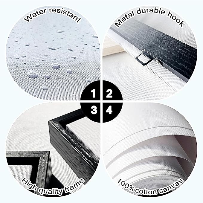 Forest Canvas Wall Art Large Wall Decor for Living Room Farmhouse Landscape Painting Wall Pictures Office Mural Farmhouse Home Decor 20x40 Inches Wood Framed