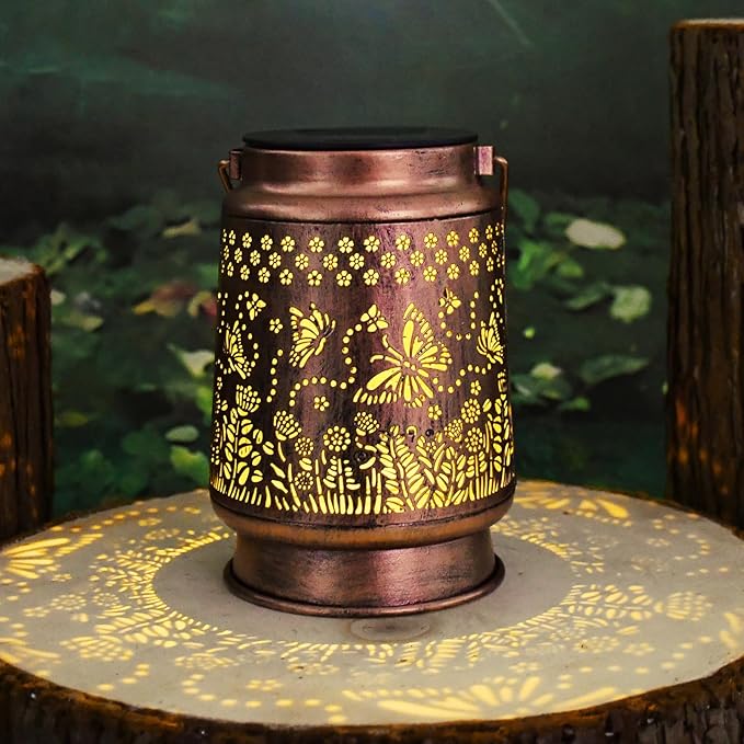 Styleonme Butterfly Lover Solar Light, Mother's Day Lantern Gift for Women Mom Grandma Sister, Hanging Image Butterflys Lanterns, Yard Corridor Garden Decor, Thanksgiving Day, Birthday Gifts