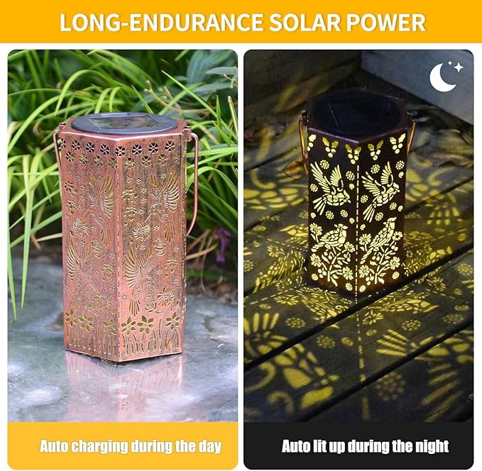 Styleonme Cardinal Lover Solar Light, Mother's Day Lantern Gift for Mom Grandma Women Sister, Hanging Image Cardinals Lanterns, Yard Corridor Garden Decor, Thanksgiving Day, Birthday Gifts