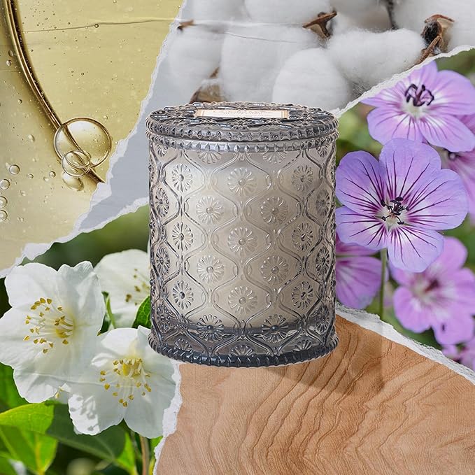 LA JOLIE MUSE Scented Candle, Scented Candles for Home, Linen Scented Candle, 6 oz 40 Hour Burn Time, Candle Gifts for Women & Men