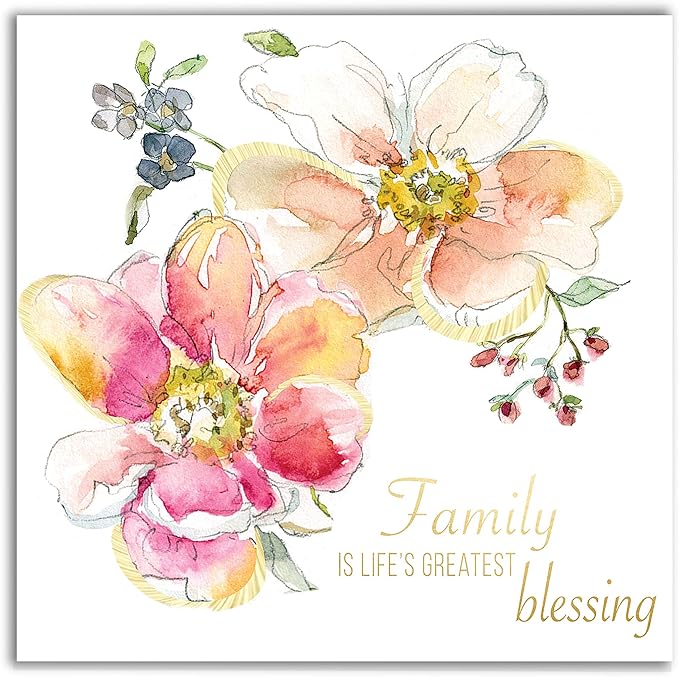 Wexford Home Family Blessing Gallery Wrapped Canvas Wall Art, 40x40,