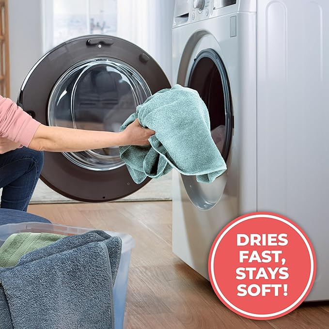 TEXTILOM 100% Turkish Cotton Oversized Luxury Bath Sheets, Jumbo & Extra Large Bath Towels Sheet for Bathroom and Shower with Maximum Softness & Absorbent (40 x 80 inches)- Aqua