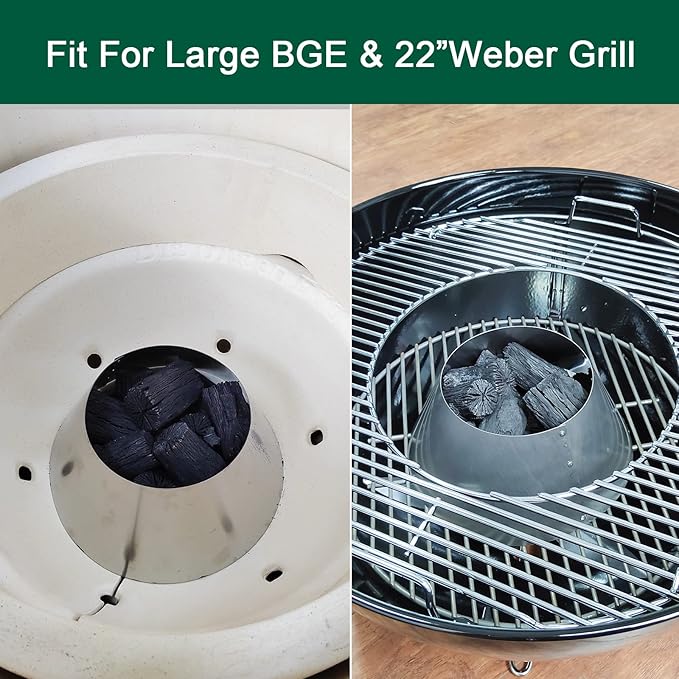 Stainless Steel BBQ Grill for Weber 22"/26.75" Kettle Grill Accessories, Barbecue Grill Replacement for WSM Weber Smokey Mountain L&XL Big Green Egg Grills, Kamado Joe Big Joe