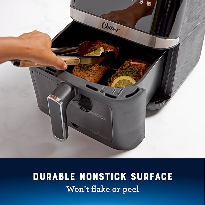 Oster Air Fryer 6 Quart Digital Air Fryer Large with Window