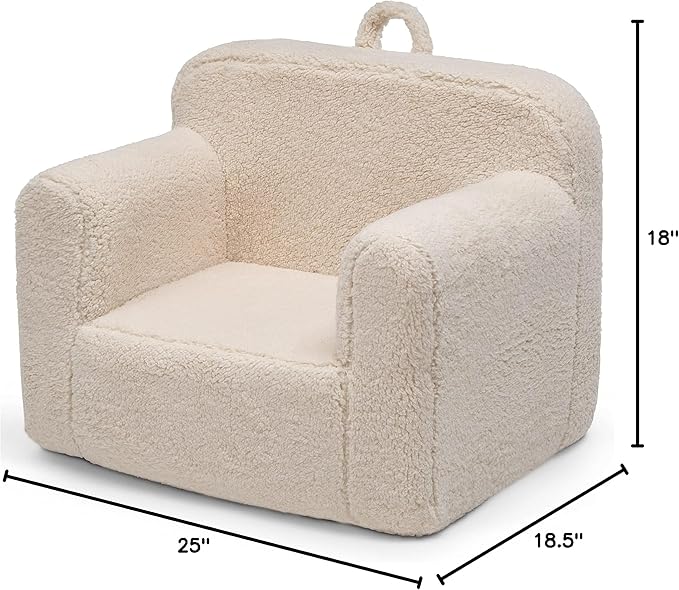 Delta Children Cozee Sherpa Chair, Cream