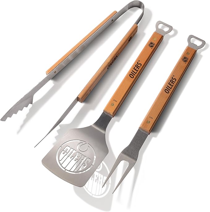 YouTheFan NHL Edmonton Oilers Classic Series 3-Piece BBQ Set
