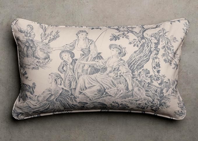 Maison d' Hermine Decorative Pillow Covers 12x20 Inch Rectangle 100% Cotton Throw Pillow Covers with Invisible Zipper for Living Room Couch, Chair, Sofas, Bedroom, Home (The Miller - Paloma Grey)