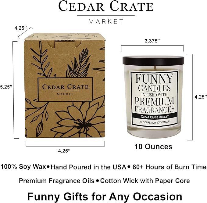 50th Birthday Gifts for Women | in My Fifties Era | Funny Scented Candle for Best Friend, BFF, Sister, Husband, Wife, Women, Men, Coworker, Gift for 50 Year Birthday, Christmas - Lavender, Lemongrass