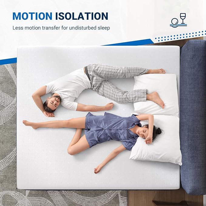 Avenco Queen Size Mattress, 10 Inch Memory Foam Queen Mattress in a Box for Comfort Sleep & Pressure Relief, CertiPUR-US Certified Medium Firm Mattresses