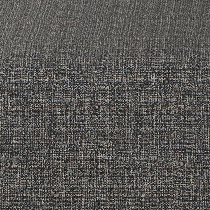 SIMPLIHOME Milltown 27 inch Wide Contemporary Rectangle Footstool Ottoman Bench in Ebony Tweed Look Fabric, Assembled, for the Living Room and Bedroom