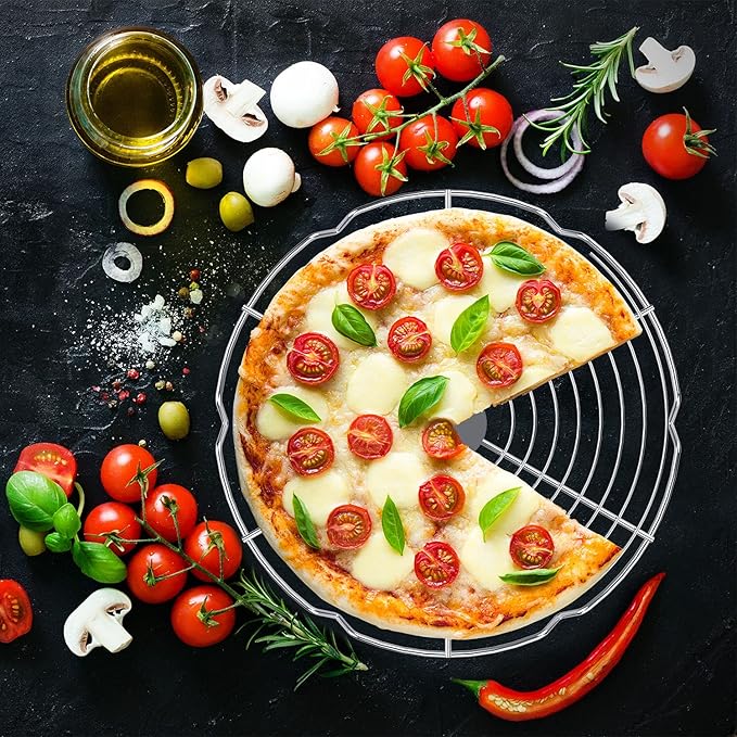 2-Pack Griddle Warming Rack for Blackstone Griddle, Universal Warmer Cooling Rack for Weber Chargriller Tabletop Flattop Griddle, Outdoor BBQ Cooking Accessories 12Inch