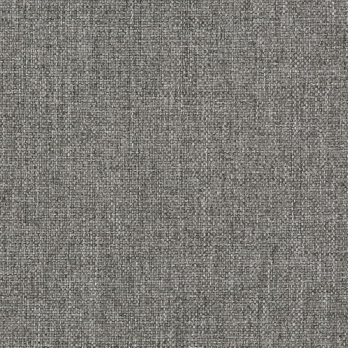 SIMPLIHOME Milltown 27 inch Wide Contemporary Rectangle Footstool Ottoman Bench in Grey Linen Look Fabric, Assembled, for the Living Room and Bedroom