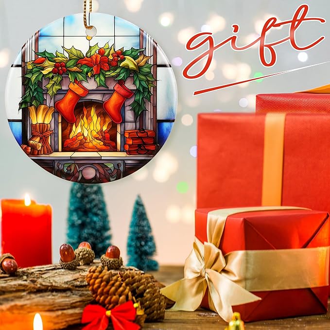 Christmas Ornament, Stocking Hanger Ornament, Christmas Decorations for Tree, Heirloom Keepsake, Gift Idea