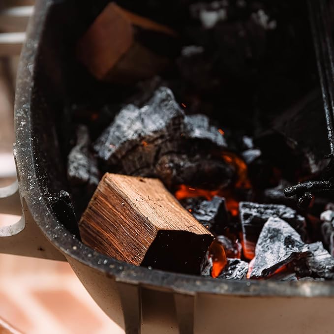 Fire & Flavor Premium All Natural Wood Chunk Bundle for Smokers - Wood Chunks for Smoking - Smoker Wood Chunks - Smoker Accessories Gifts for Men and Women - Oak, Apple, Hickory