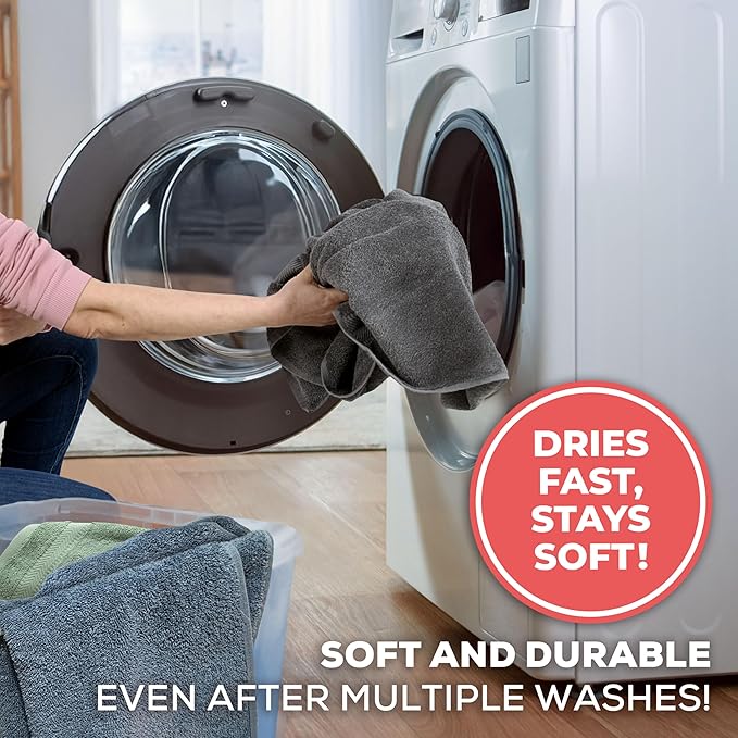 TEXTILOM 100% Turkish Cotton 4 Piece Luxury Washcloth Towel Set for Bathroom & Kitchen, Thick & Super Soft & Highly Absorbent & Quick Dry for Face and Hand- Beige