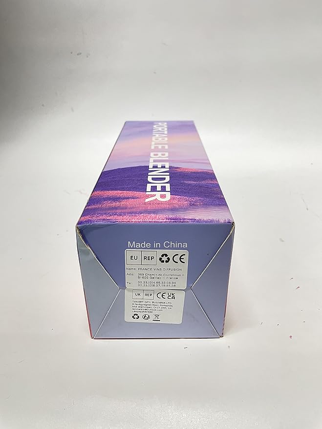 20 Oz Portable Blender for Shakes & Smoothies, 4000mAh Electric Juicer with 270W Motor, IP67 Waterproof, USB Fresh Juice Blender with 2 Mixing Modes for Travel & Gym, Black