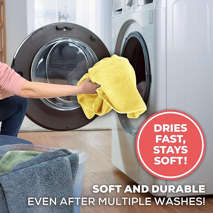 TEXTILOM 100% Turkish Cotton 3 Pcs Bath Towel Set, Luxury Bath Towels for Bathroom, Soft & Absorbent Bathroom Towels Set (1 Bathtowel, 1 Hand Towel, 1 Washcloth)- Yellow