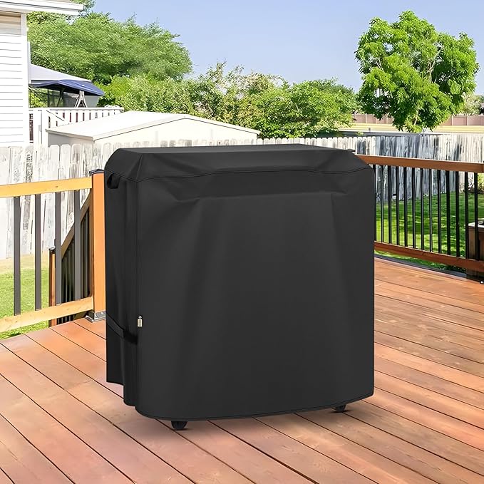 Grill Cover Compatible with Traeger 33-Inch Flatrock Flat Top Gas Griddle, Heavy Duty Waterproof Outdoor BBQ Cover Full Length Weatherproof Grill Accessory BAC751