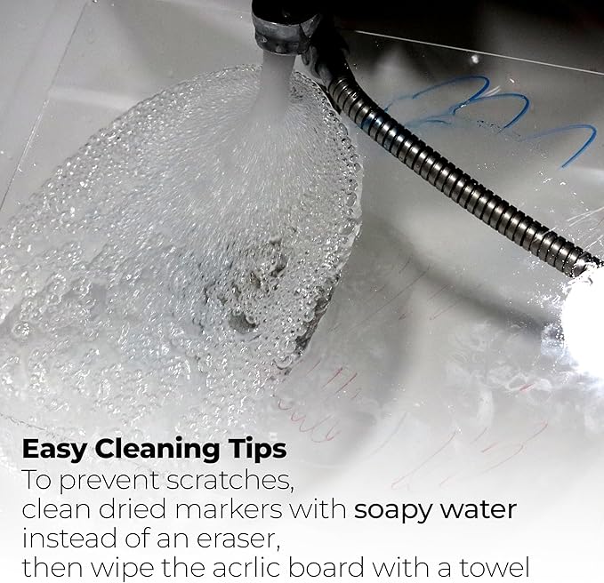 Dry Erase Weekly Planner with Light, 13x9, USB-Powered Light Up Whiteboard, Includes 4 Markers & Eraser, Monthly Planner, Productivity Tracker, Home & Office Calendar