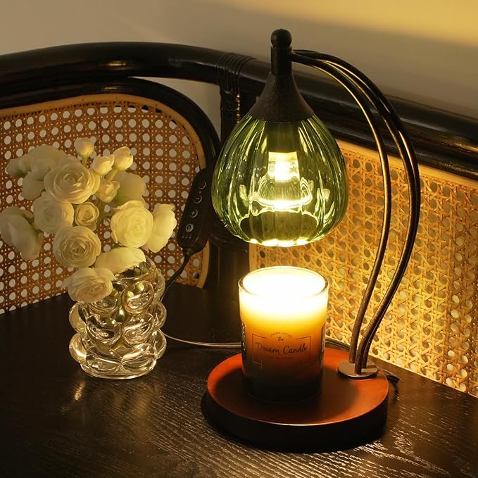Candle Warmer Lamp, Electric Candle Warmer with Timer Dimmer - Candle Lamp Warmer for Scented Jar Candles - Candle Melter Lamp for Housewarming Gifts New Home Decor