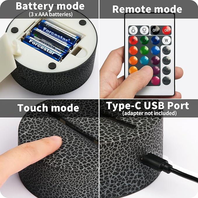 The 3D Robot Lamp Touch-Control Night Light Multi-Color LED Desk Lamp Decoration for Kids’ Rooms,Ideal for Christmas Gifts,Birthdays,and Holiday Décor