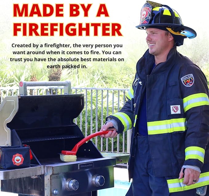 Grill Rescue BBQ Replaceable Cleaning Head, Bristle Free - Durable and Unique Grill Tools for Cast Iron or Stainless-Steel Grates, Barbecue Cleaner (Replaceable Head)