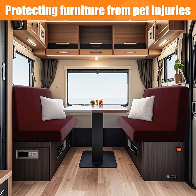 Rv Dinette Cushion Covers,Printing Stretchable Camper Cushion Cover,RV Cushion Slipcover,Rv Couch Cover Replacement for RV Camper Car Bench,2 Backrest Covers and 2 Bench Covers (Wine Red)