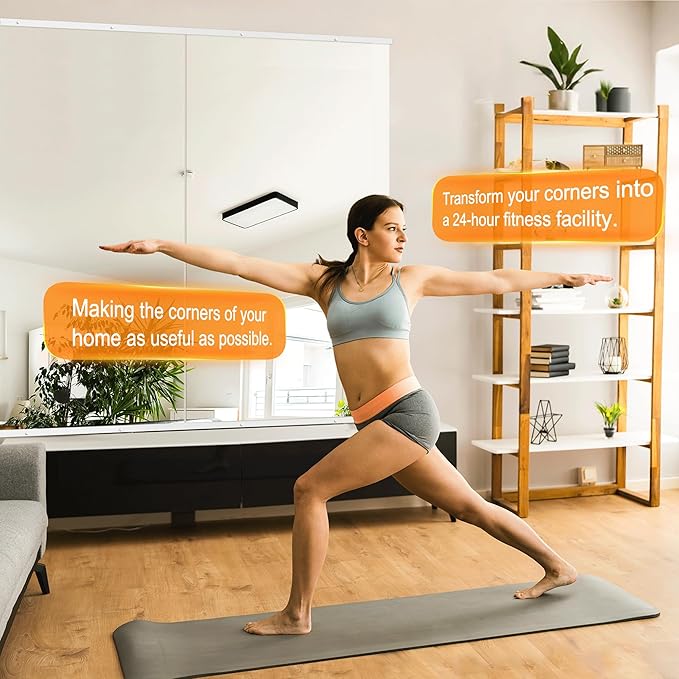 Delma Home Gym Mirror,54''x30''x2PCS,Large Full Body Tempered Glass Frameless, Wall-Mounted for Gym, Yoga, Garage, Bedroom, Bathroom