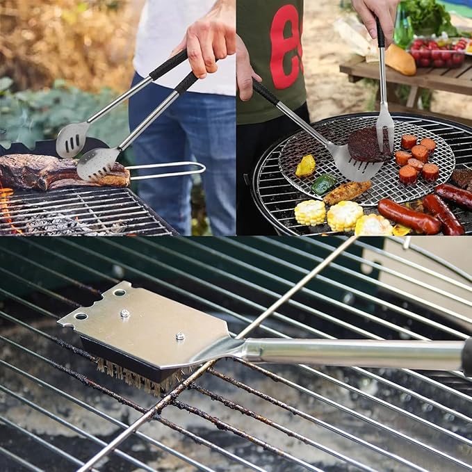 Jishi 8pcs Golf BBQ Grill Accessories Grilling Gifts for Men Golfers Stocking Stuffers for Men, Dad Gifts from Daughter Son, Funny Christmas Golf Gifts for Men Unique Barbecue Tool Set Camping Gadgets