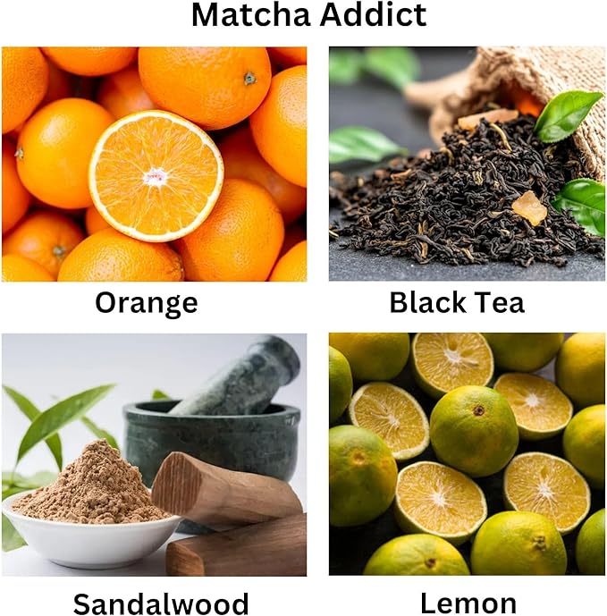 Matcha Scented Candle – Green Tea Citrus Sandalwood Aromatherapy Candle, Long Burning, Hand-Poured Coconut Apricot Wax, Non-Toxic, Cruelty-Free, Made in USA - 5 oz